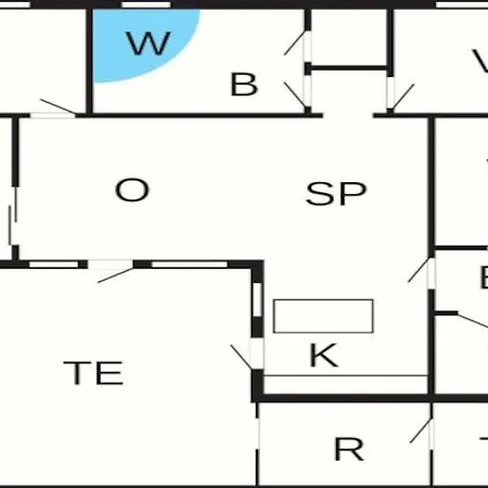 6 Person In R M 別荘 Rømø Kirkeby